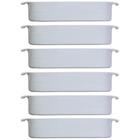 6 Travessas Porcelana Branca 2,5l 30x21cm Germer Restaurantes