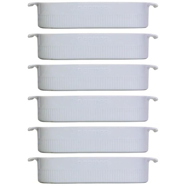 6 Travessas Porcelana Branca 2,5l 30x21cm Germer Restaurantes