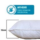 6 Travesseiro Antialérgico Lávavel Fibra Siliconada Branco