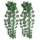 6 Trepadeira Artificial Com Toque Realista - Pendente De Folh