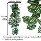 6 Trepadeira Artificial Com Toque Realista - Pendente De Folh