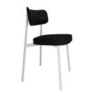 6 Unidades Cadeira Alloa Fixa C/4 Pés 50 X 44,7 X 83,8 Cm Pés