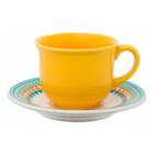 6 Xícaras Com Pires Para Café Floreal Bilro 020083 Oxford