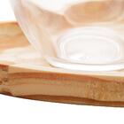 6 Xícaras Woodart Coração De Chá Pinus Natural 190ml