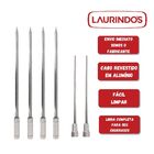 6x Espetos Espada/coração De Inox Lâmina 50cm Para Churrasco