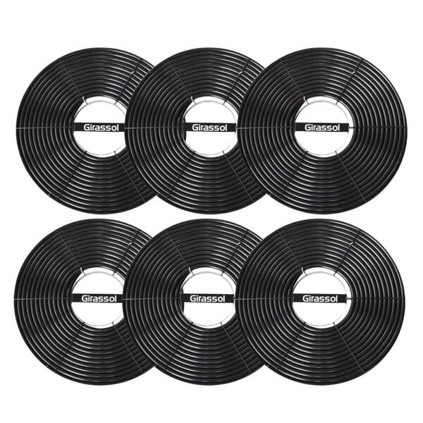 6x Placa De Aquecimento Solar Girassol G1 - Até 24 Mil Lts