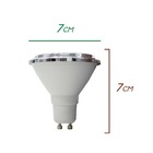 6x Spot Ecco Quadrado Rente Embutir Gu10 + Led Ar70 St1842