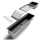 77 5 Cm Canal Escorredor De Louças Embutido De Inox Custo Top