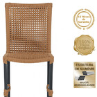 7 Cadeiras Corda Náutica Cannes Em Alumínio Com Pintura Eletr