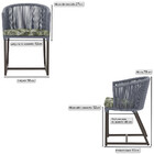 7 Cadeiras De Jantar Área Noronha Em Alumínio Com Pintura Mar