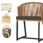 7 Cadeiras De Jantar Área Noronha Em Alumínio Com Pintura Pre