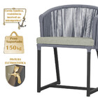 7 Cadeiras De Jantar Área Noronha Em Alumínio Com Pintura Pre