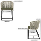 7 Cadeiras De Jantar Área Noronha Em Alumínio Com Pintura Pre