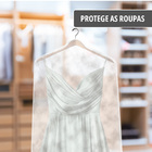 7 Capa De Roupa P - Tnt Branco 60x95cm Terno/camisa/vestido