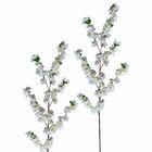 7 Flores De Cerejeira Branca Artificial De Alta Qualidade Flo