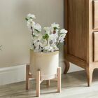 7 Flores De Cerejeira Branca Artificial De Alta Qualidade Flo