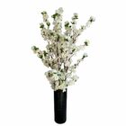 7 Flores De Cerejeira Branca Artificial De Alta Qualidade Flo