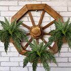 7 Folhagens Artificiais 50cm Samambaia Palmeira Permanente Id