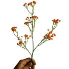 7 Galhos De Mosquitinho Laranja Artificial - Ideal Para Convi