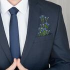 7 Galhos De Véu De Noiva Azul Artificial - Ideal Para Convite