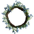 7 Galhos De Véu De Noiva Azul Artificial - Ideal Para Convite