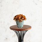 7 Mini Buquês De Hortênsias Artificiais Flor Realista Na Cor