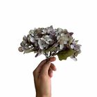 7 Mini Buquês De Hortênsias Artificiais Flor Realista Na Cor