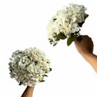 7 Mini Buquês De Hortênsias Artificiais Flor Realista Na Cor