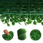 7 Painéis De Folhagens Verdes De Buxinho Artificial Ideal Par