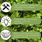 7 Peças De Painéis Verticais Verdes Ricas Em Folhagens Com Co