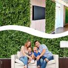 7 Peças De Painéis Verticais Verdes Ricas Em Folhagens Com Co