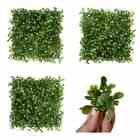 7 Quadros De Mini Buxinho Artificial 25x25cm Para Jardim Vert
