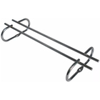 7 Suportes Organizador De Armário Porta Taças Cromado 35cm