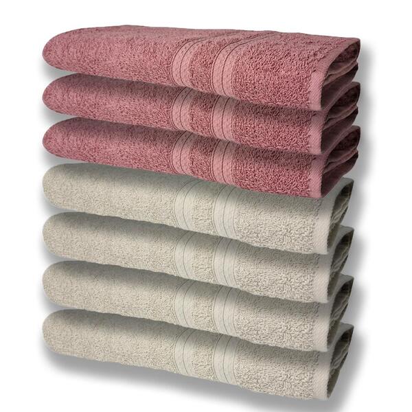 7 Toalhas Grande Super Felpudas E Grossa 80x150 4 Bege 3 Rosê