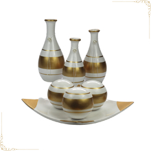 7 Vasos Ceramica P/ Sala Nicho Rack Varias Cor Enfeite Premiu