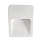 7x Luminária Balizador Fit Slim Branco Ip65 Led 2w Para Pared