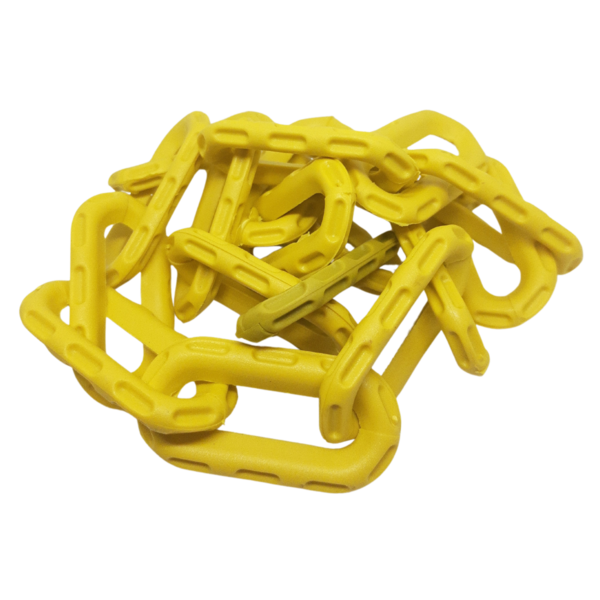 80 Mt Corrente Plástica Isolamento Calha Chuva Elo P Amarela