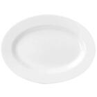 8 Bandejas Para Servir Melamina Branca 20x14cm Buffet Travess