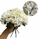 8 Buquês De Mini Hortênsias 26 Cm Artificiais Flor Branco Par
