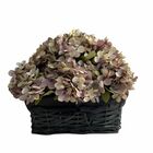 8 Buquês De Mini Hortênsias 26 Cm Artificiais Flor Lilás Para