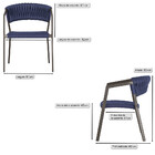 8 Cadeiras Atenas Tricô Náutico E Alumínio Com Proteção Uv Pa