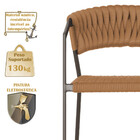 8 Cadeiras Atenas Tricô Náutico E Alumínio Com Proteção Uv Pa