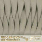 8 Cadeiras Atenas Tricô Náutico E Alumínio Com Proteção Uv Pa