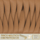 8 Cadeiras Atenas Tricô Náutico E Alumínio Com Proteção Uv Pa