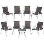 8 Cadeiras Colombia 1 Mesa Baixa Colombia Para Área Externa,