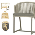 8 Cadeiras De Jantar Área Noronha Em Alumínio Com Pintura Fen