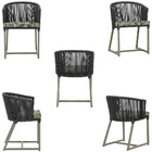 8 Cadeiras De Jantar Área Noronha Em Alumínio Com Pintura Fen
