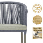 8 Cadeiras De Jantar Área Noronha Em Alumínio Com Pintura Fen