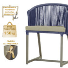 8 Cadeiras De Jantar Área Noronha Em Alumínio Com Pintura Fen