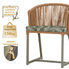 8 Cadeiras De Jantar Área Noronha Em Alumínio Com Pintura Fen